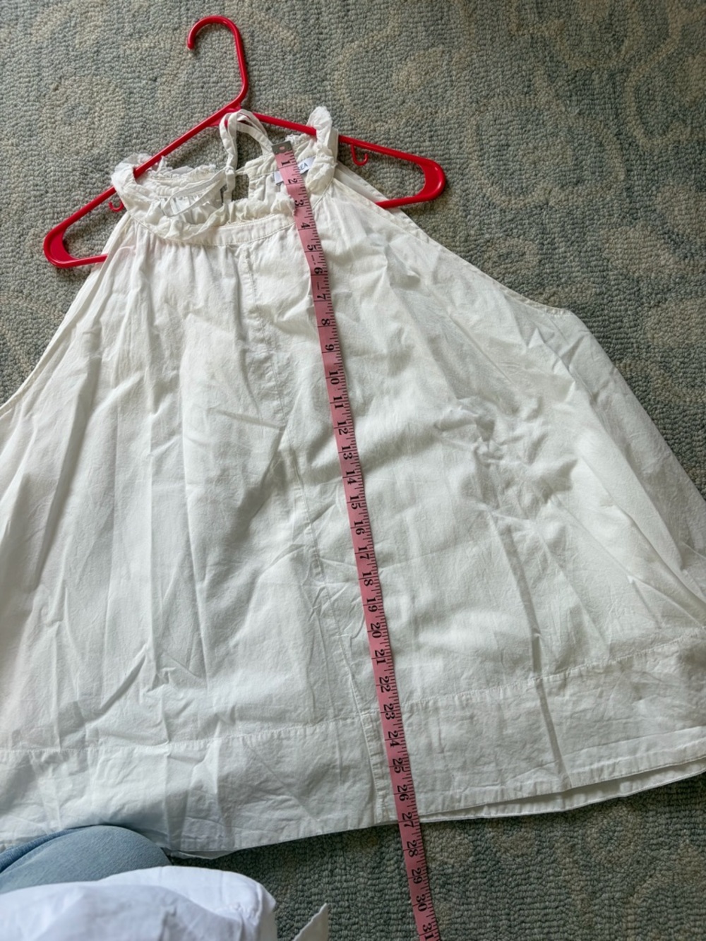 White Ruffled Halter Blouse - Picture 7 of 7
